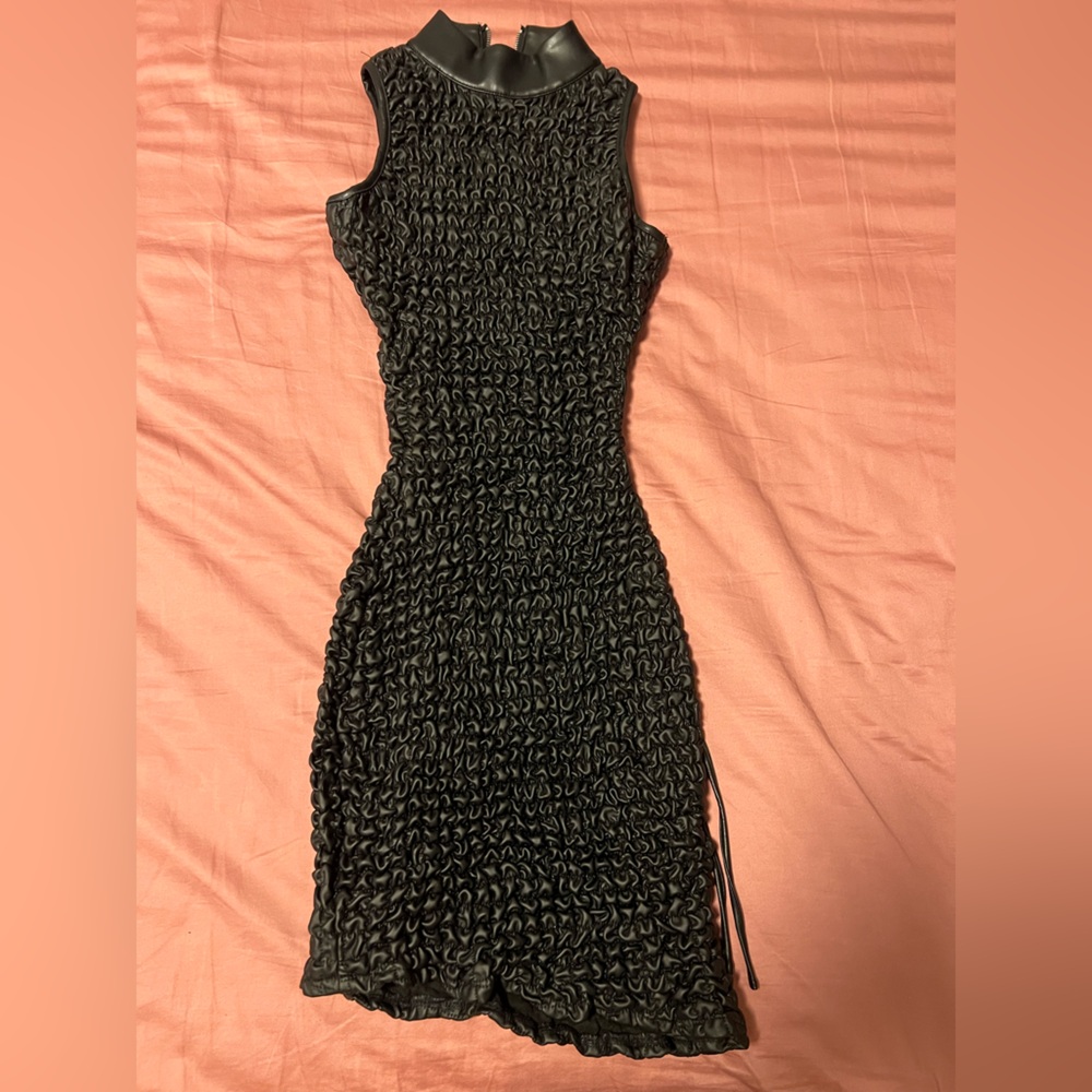 Manière De Voir black popcorn texture dress size 2